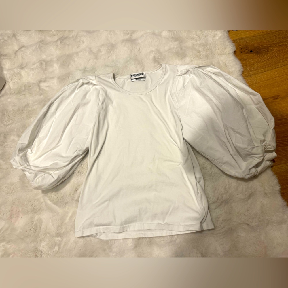 Chic White Puff Sleeve Blouse